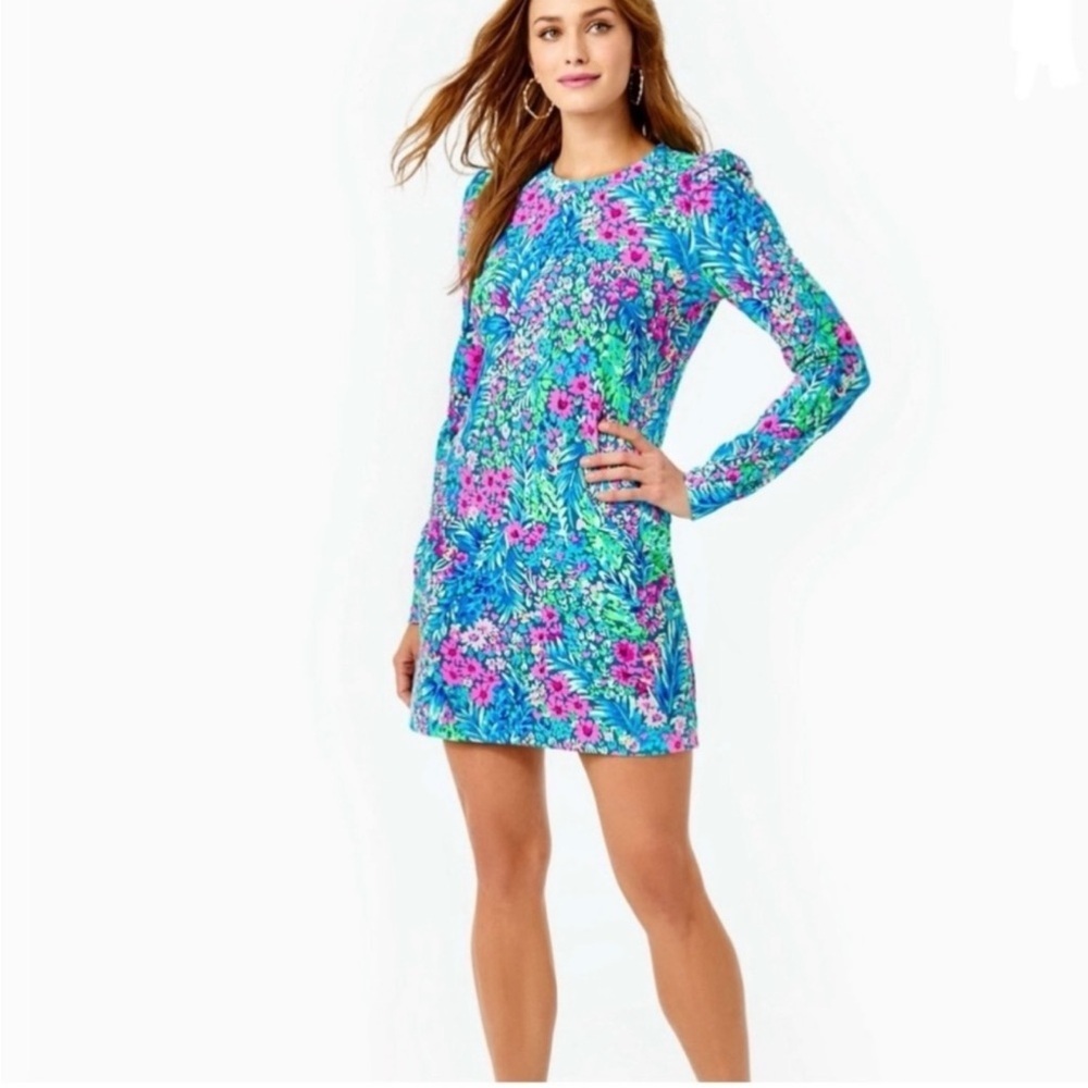 Lilly Pulitzer Jansen Dress in Multi Tiny Garden size XL NWT
